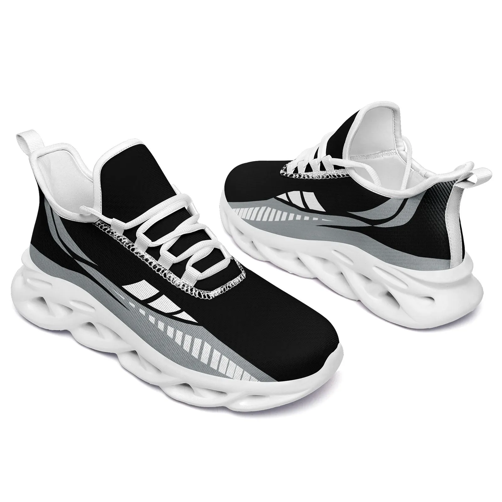 Custom Black Gray Las Vegas Maxsoul Shoes Personalized Sneaker FN003-D020325-20