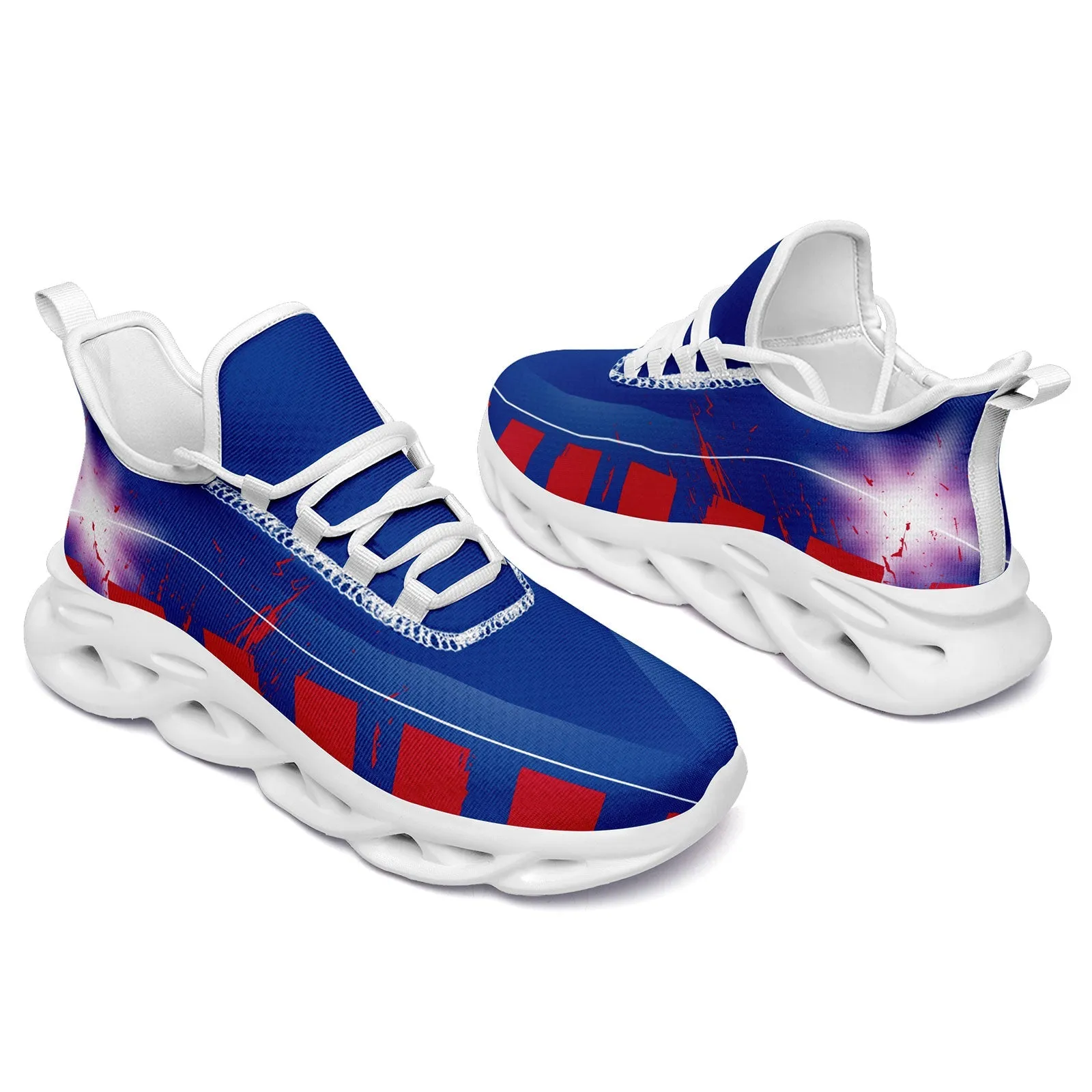 Custom Blue Red Buffalo Maxsoul Shoes Personalized Sneaker FN003-D020260-4 Custom Online