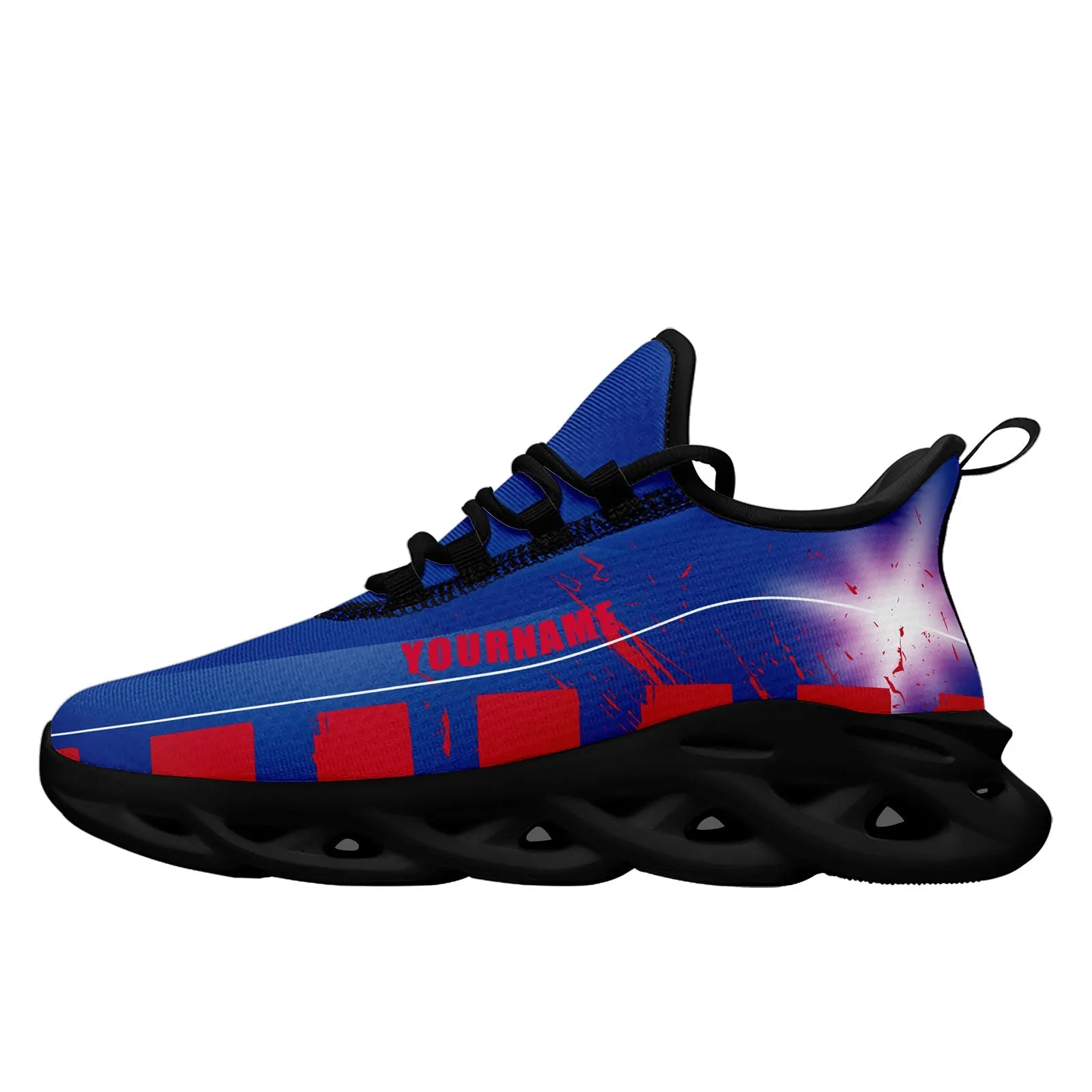 Custom Blue Red Buffalo Maxsoul Shoes Personalized Sneaker FN003-D020260-4 Custom Online