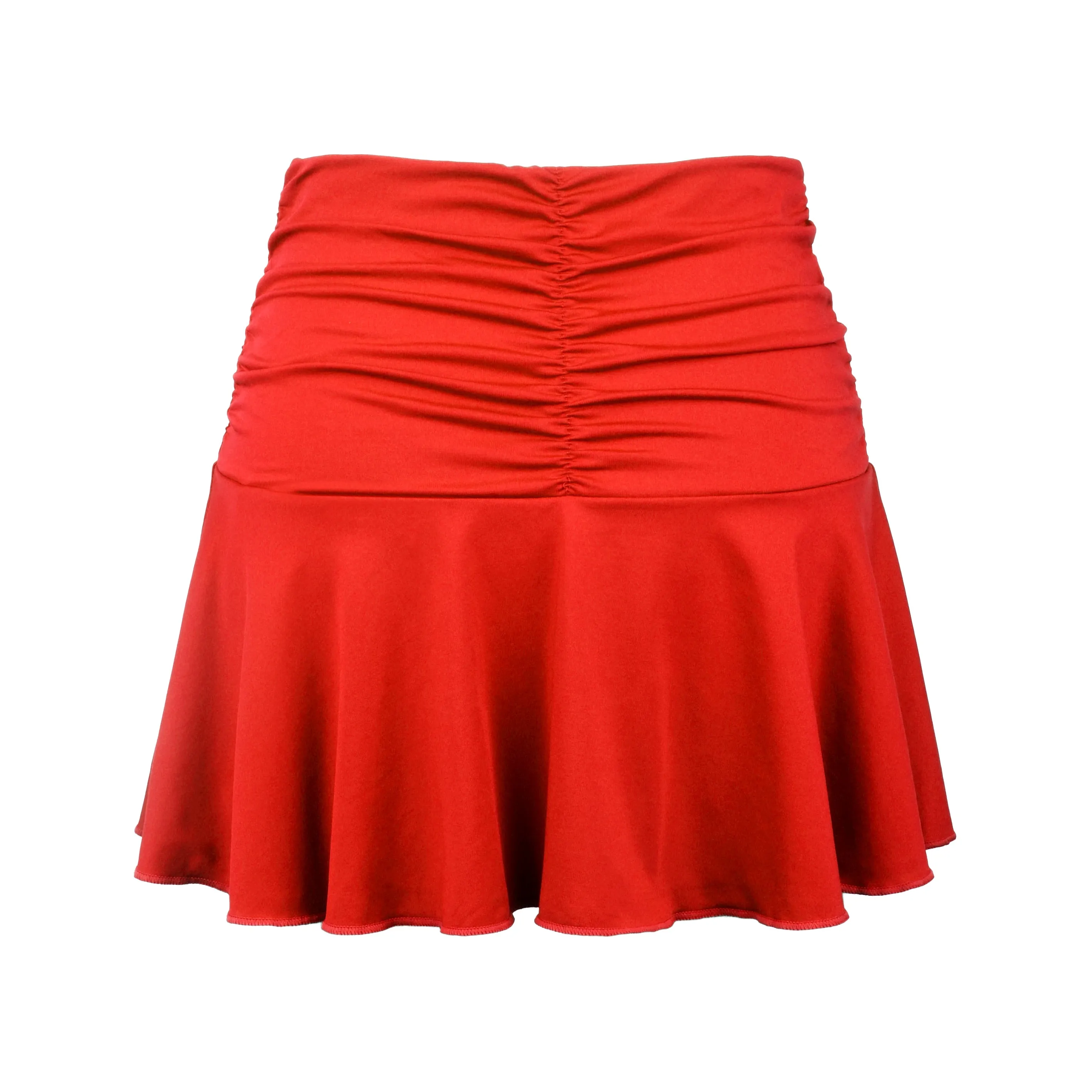 DUC Women's Kourtney Ruched-Flounce Skort