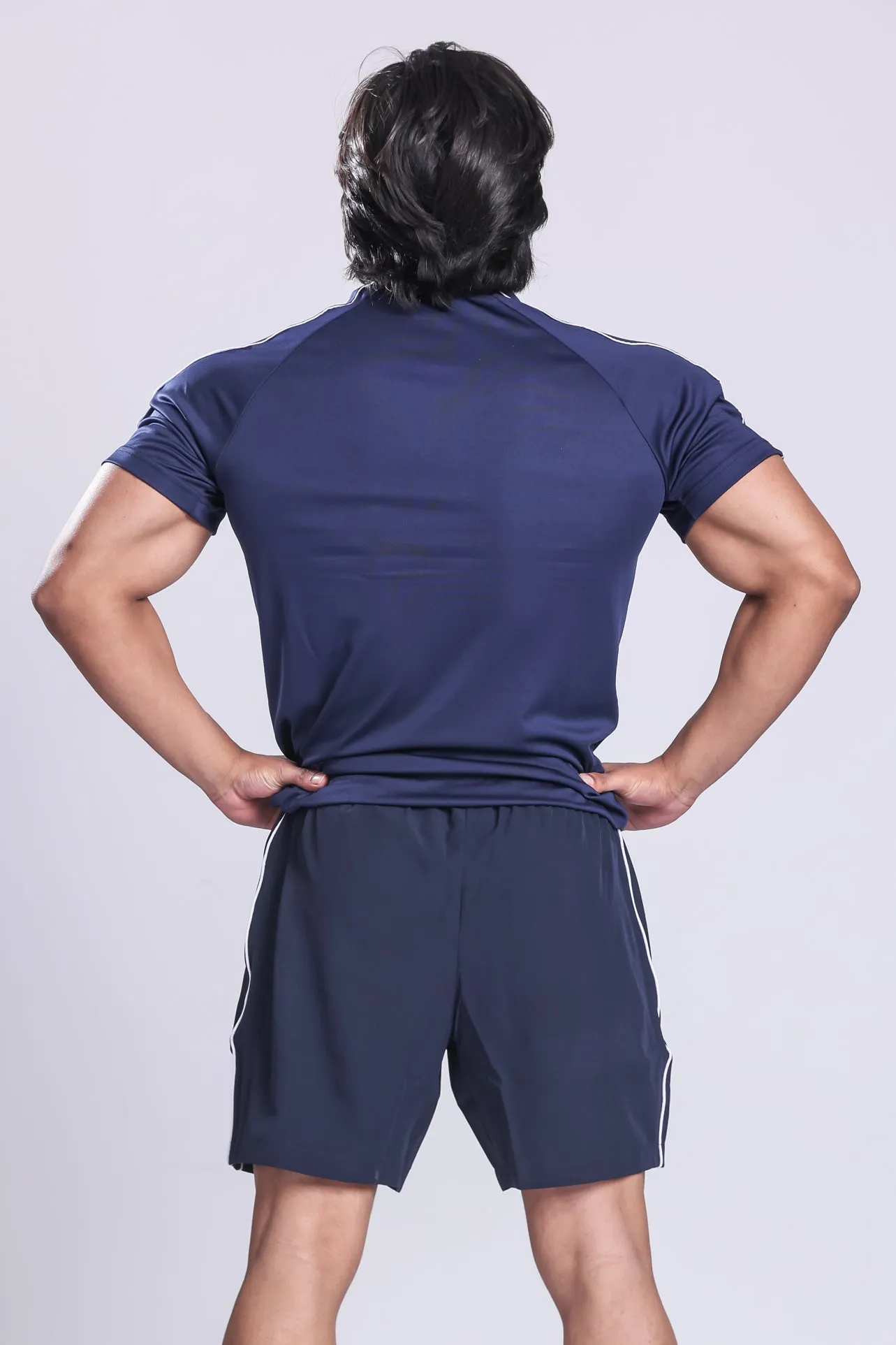 Essential Performance T-shirt & Shorts Set- Navy