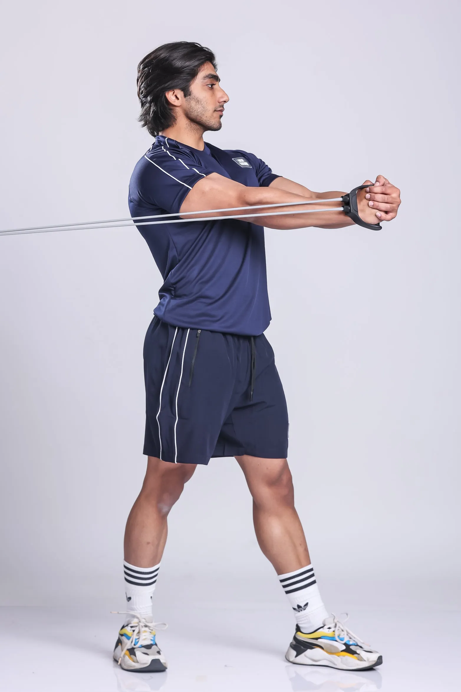 Essential Performance T-shirt & Shorts Set- Navy