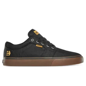 Etnies Barge LS Skate Shoes - Black/Gum/Silver