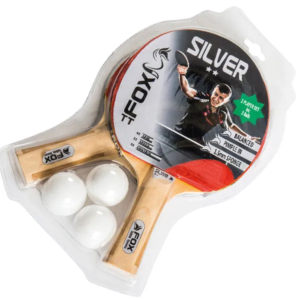 Fox Silver 2 Player Table Tennis Set