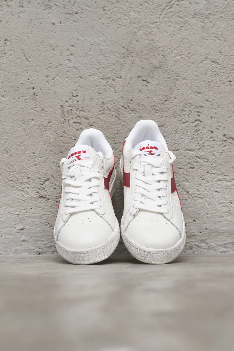 Game L Low Waxed - White/Red Pepper