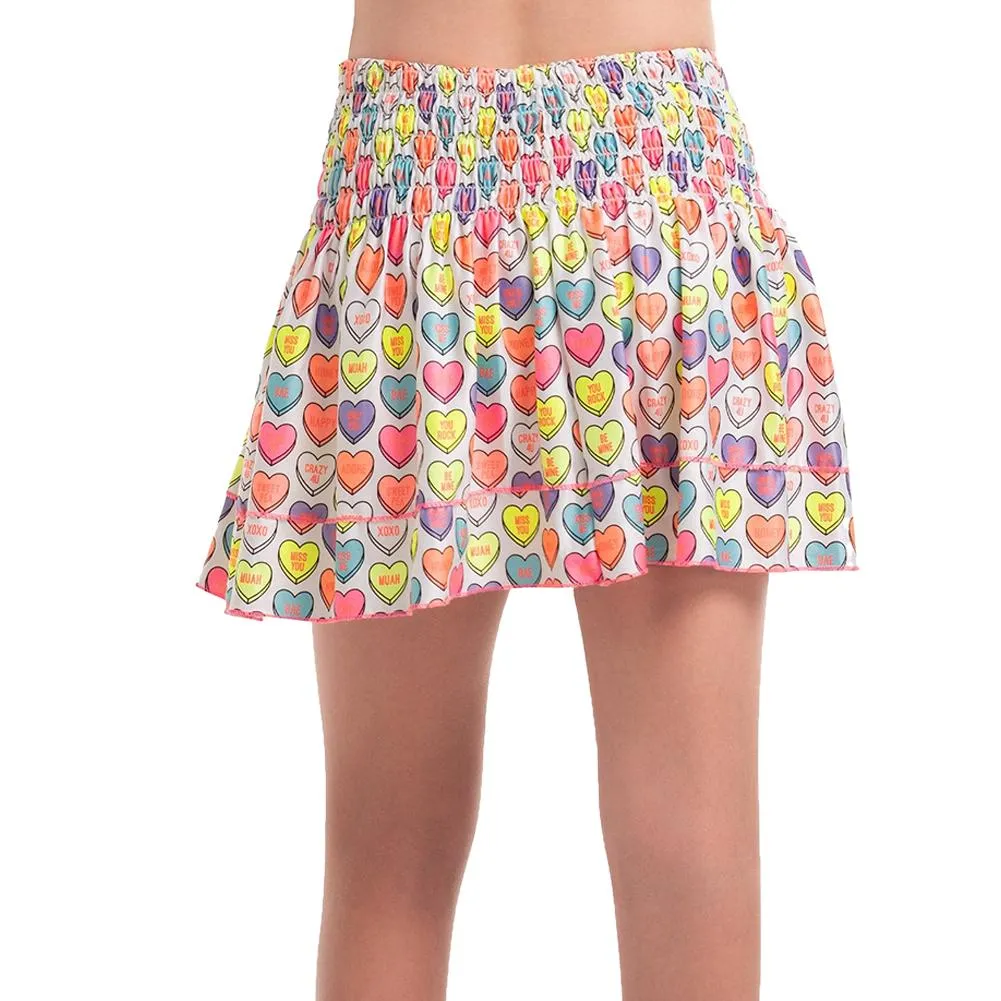 Girl's Candy Crush Smocked Tennis Skort Multicolor