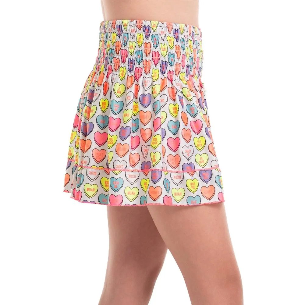 Girl's Candy Crush Smocked Tennis Skort Multicolor