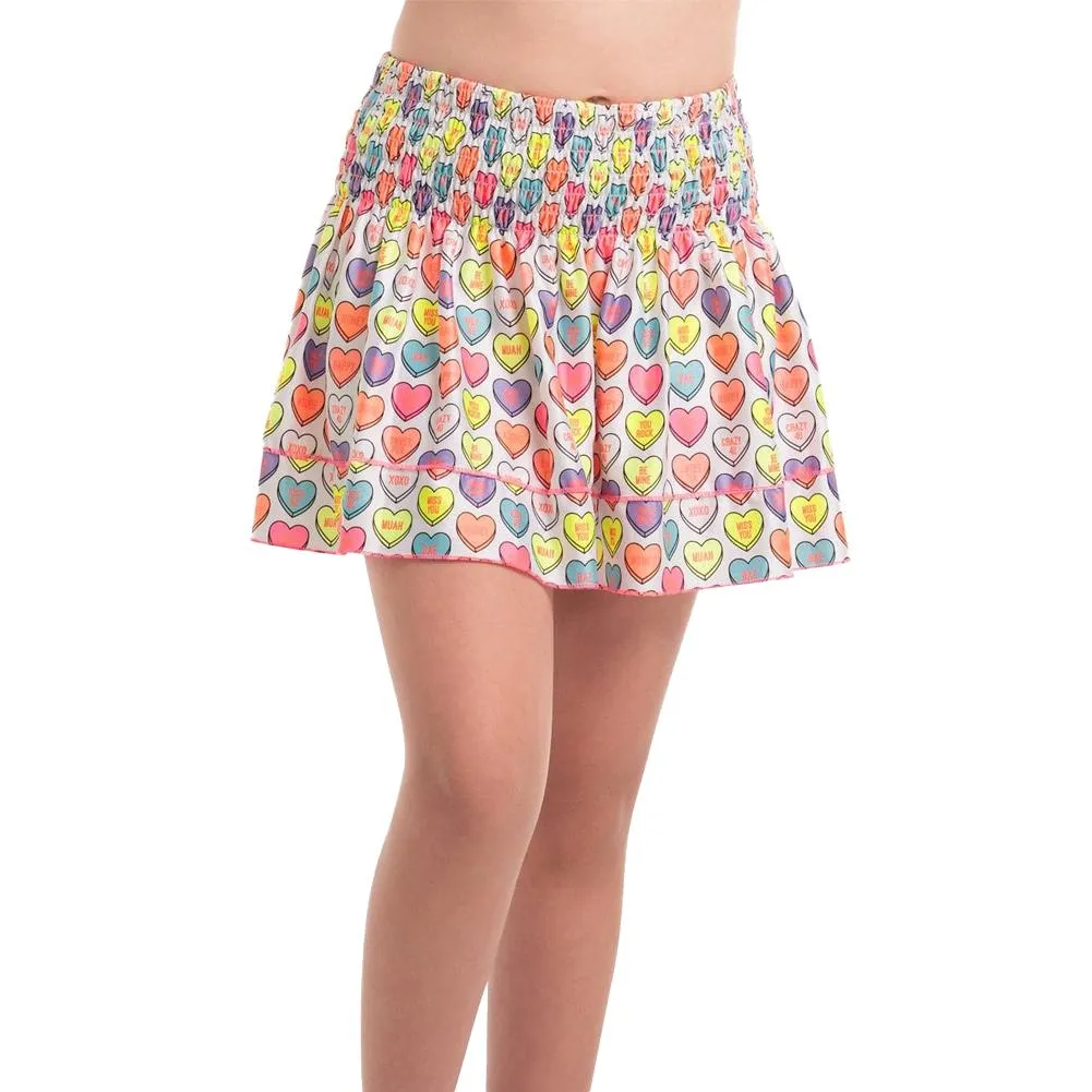 Girl's Candy Crush Smocked Tennis Skort Multicolor