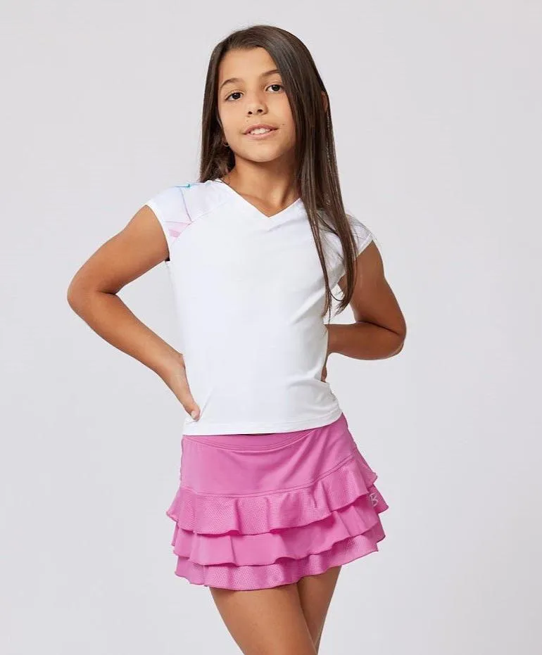 Girls Raglan Cap Sleeve - Girls Diamond Rush