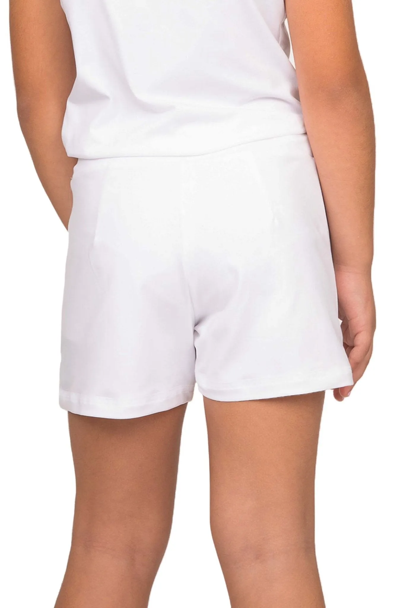 Girl's Shorts - White Racquet