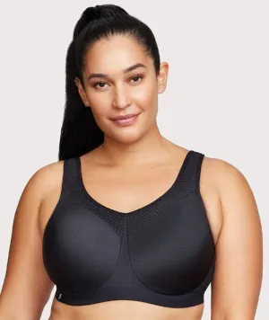 Glamorise High Impact Underwire Sports Bra - Black