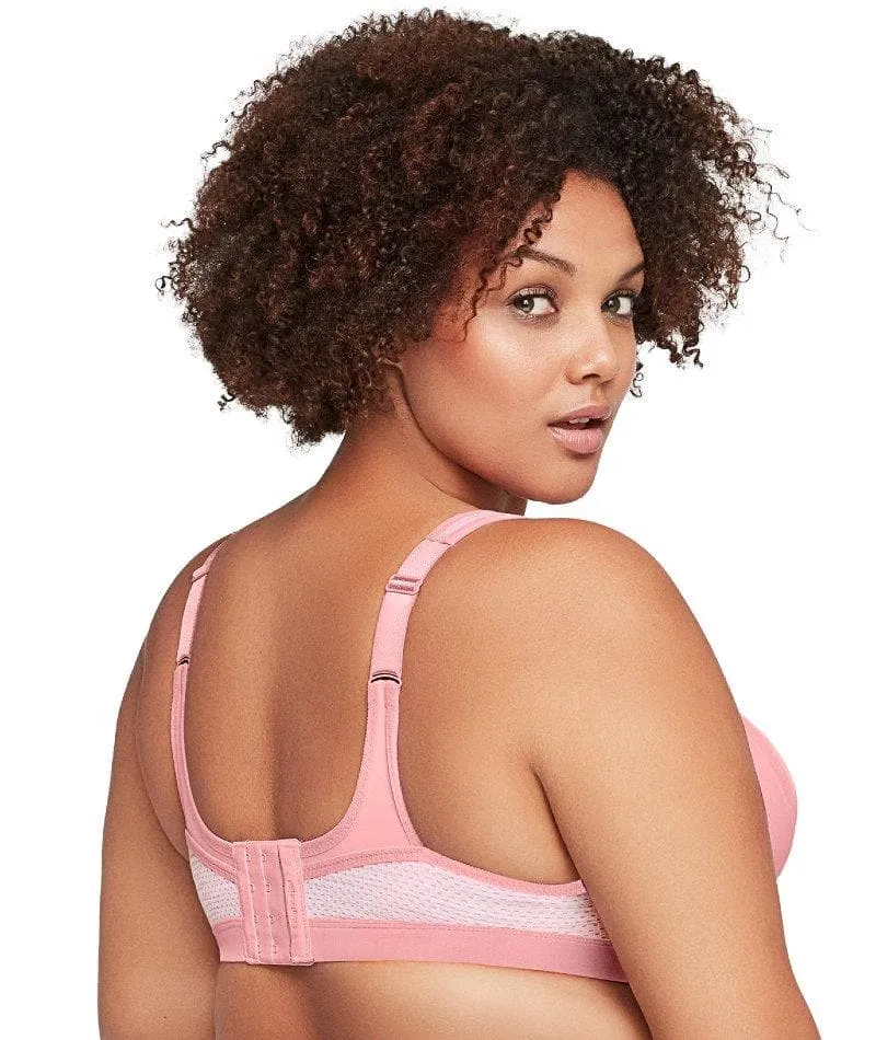 Glamorise High Impact Underwire Sports Bra - Pink Blush