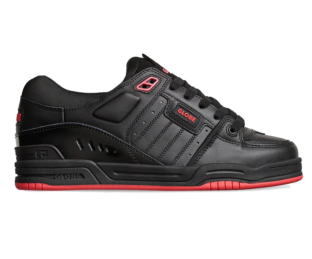 Globe Fusion Shoe, Black Red