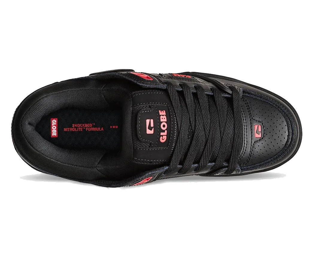 Globe Fusion Shoe, Black Red