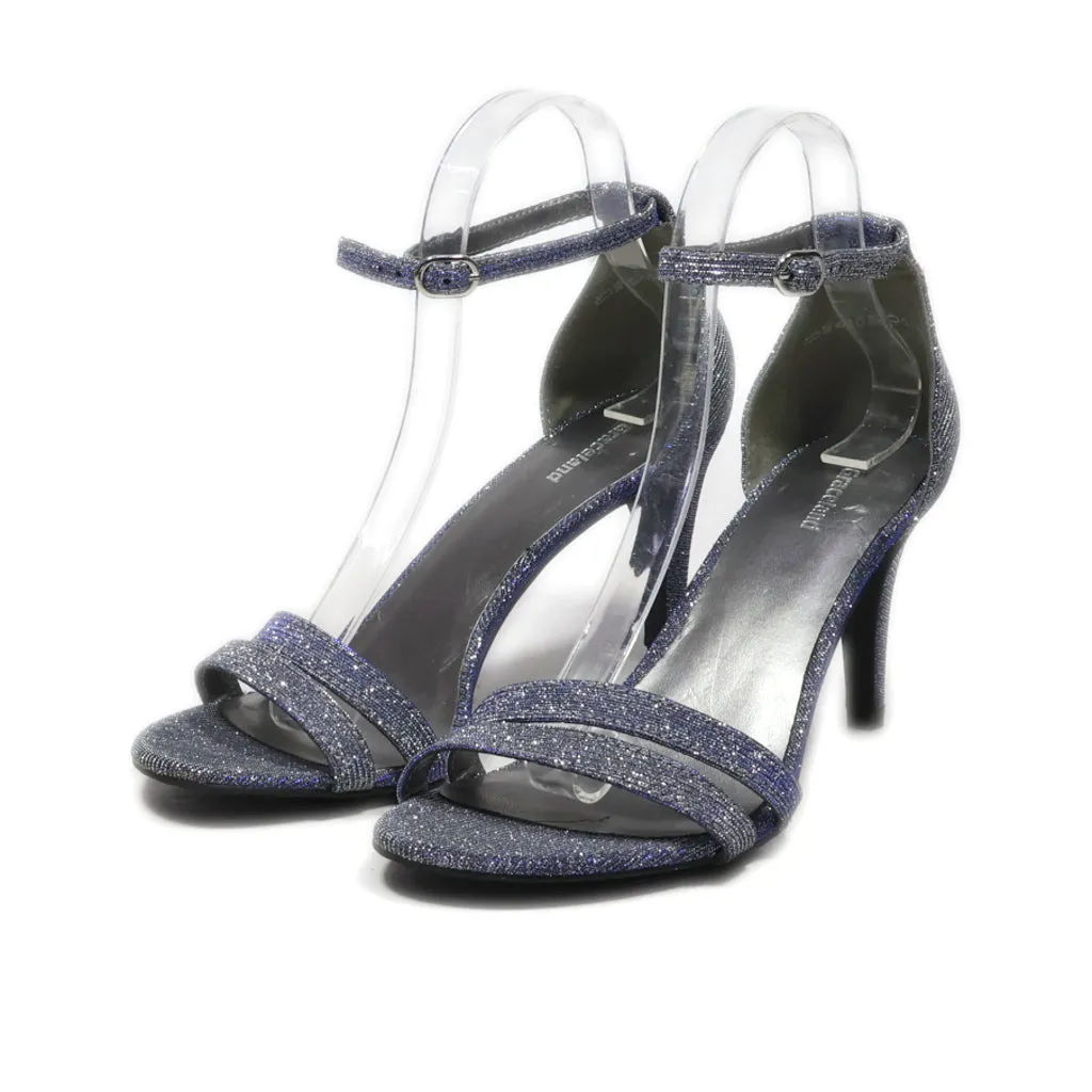 Graceland Dance High-Heel Shoes Fabric Blue Colour For Women