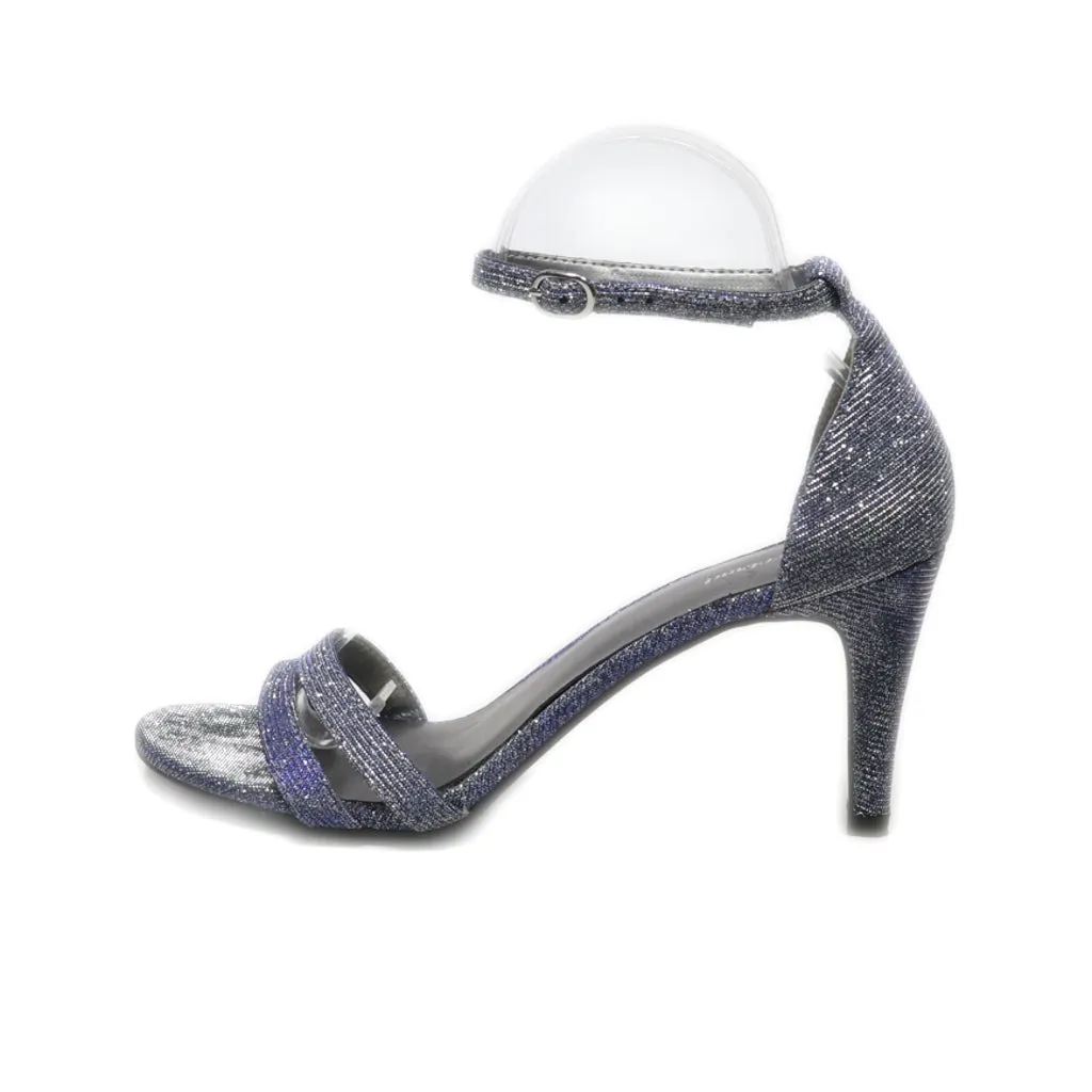 Graceland Dance High-Heel Shoes Fabric Blue Colour For Women