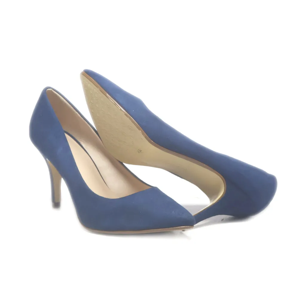 Graceland High-Heel Shoes Suede Blue Colour For Women