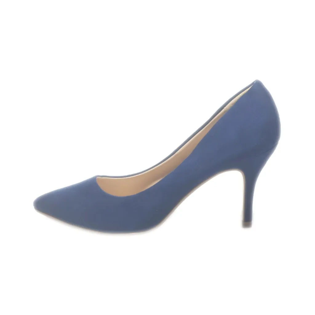 Graceland High-Heel Shoes Suede Blue Colour For Women