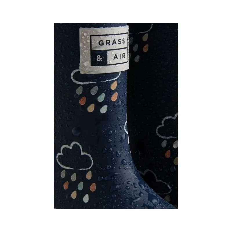 Grass & Air: Little Kids Navy Colour - Revealing Wellies