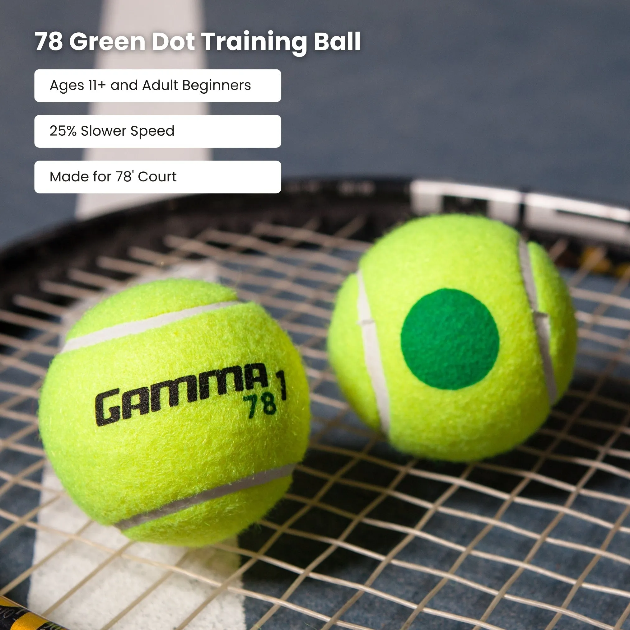 Green Dot 78 Tennis Ball