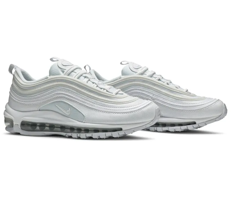 GS Nike Air Max 97 (White/Metallic Silver)