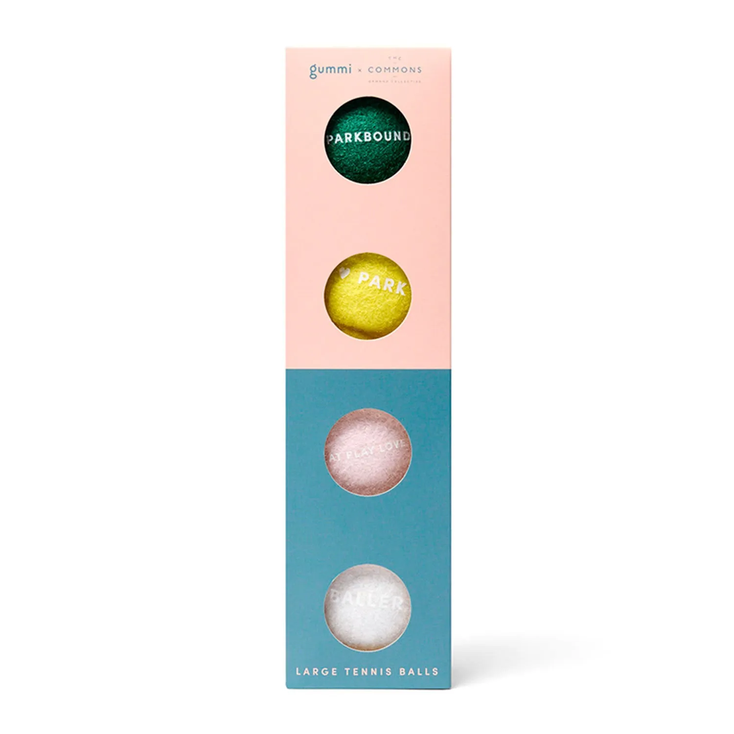 gummi x The Commons Tennis Balls 4pk Multicolour