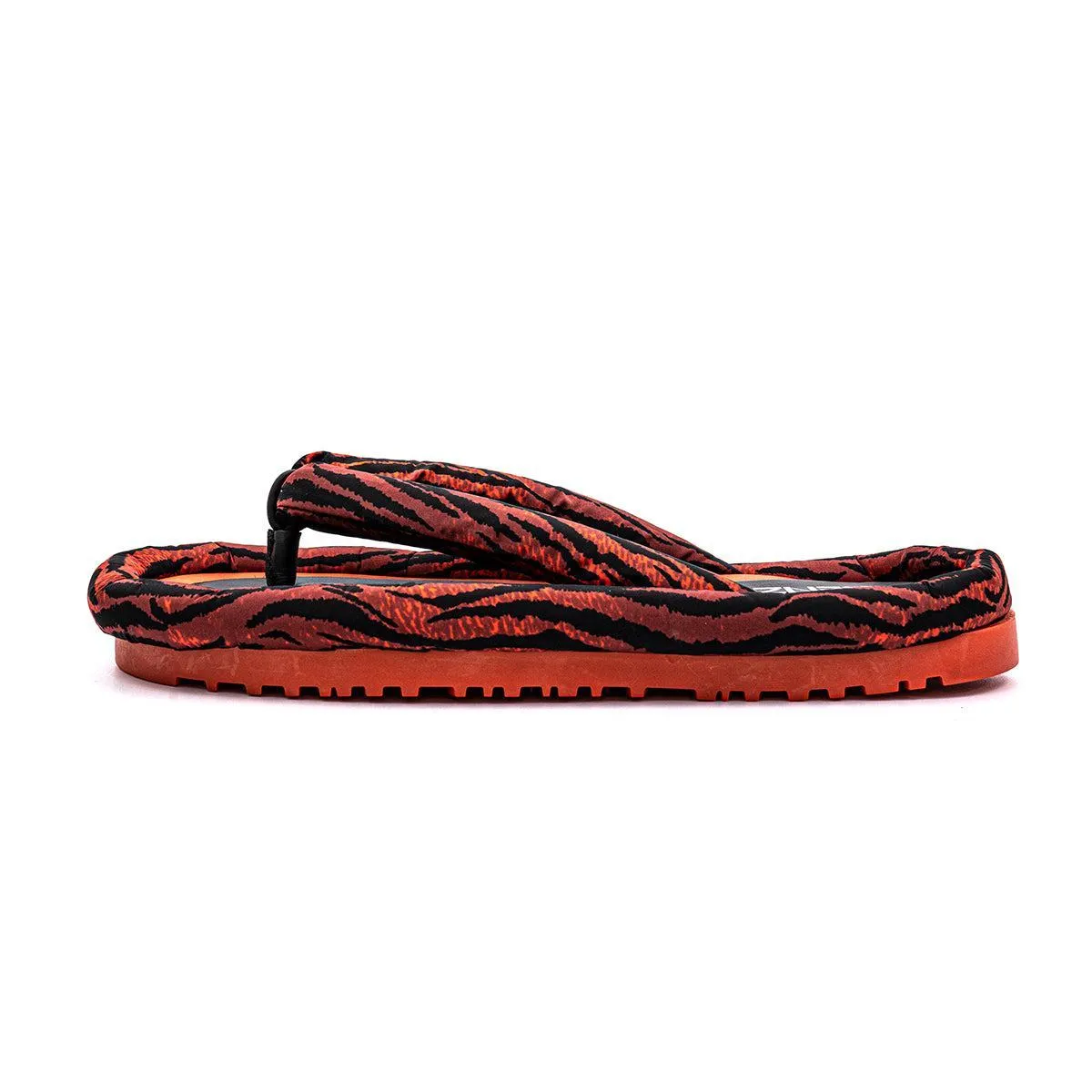 H&M Kenzo Hm Camo Flat Casual Sandals Leather Orange Colour For Men