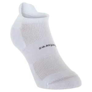 Hi Performance Cushion No Show Tab Socks White