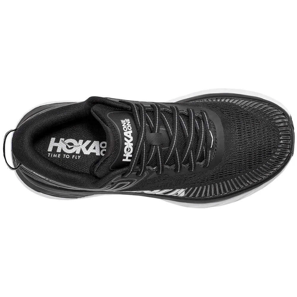 Hoka Bondi 7 Black/White Running Shoe (Women's)