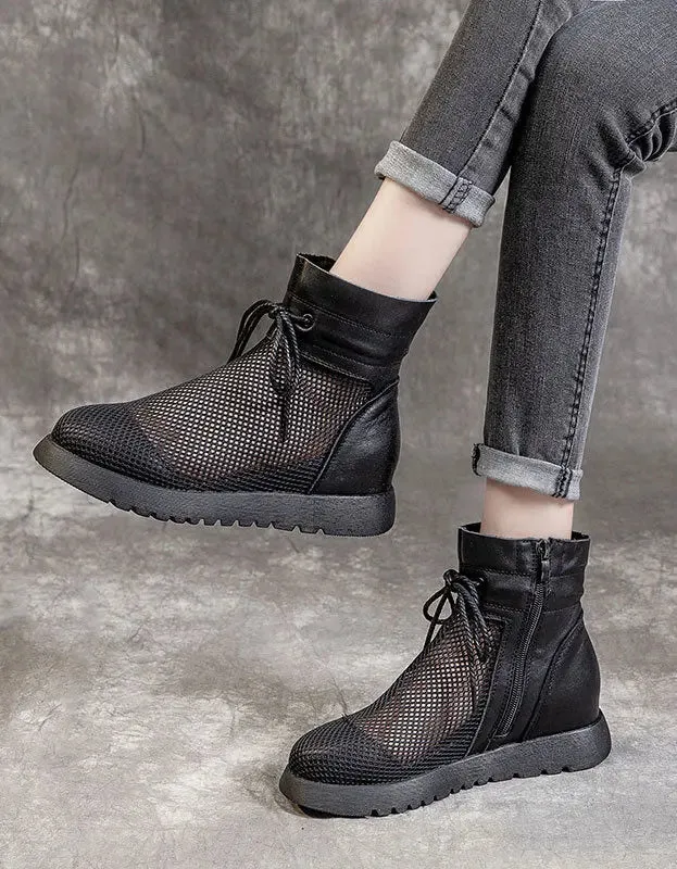 Hollow Mesh Sandals Boots