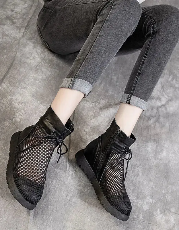 Hollow Mesh Sandals Boots