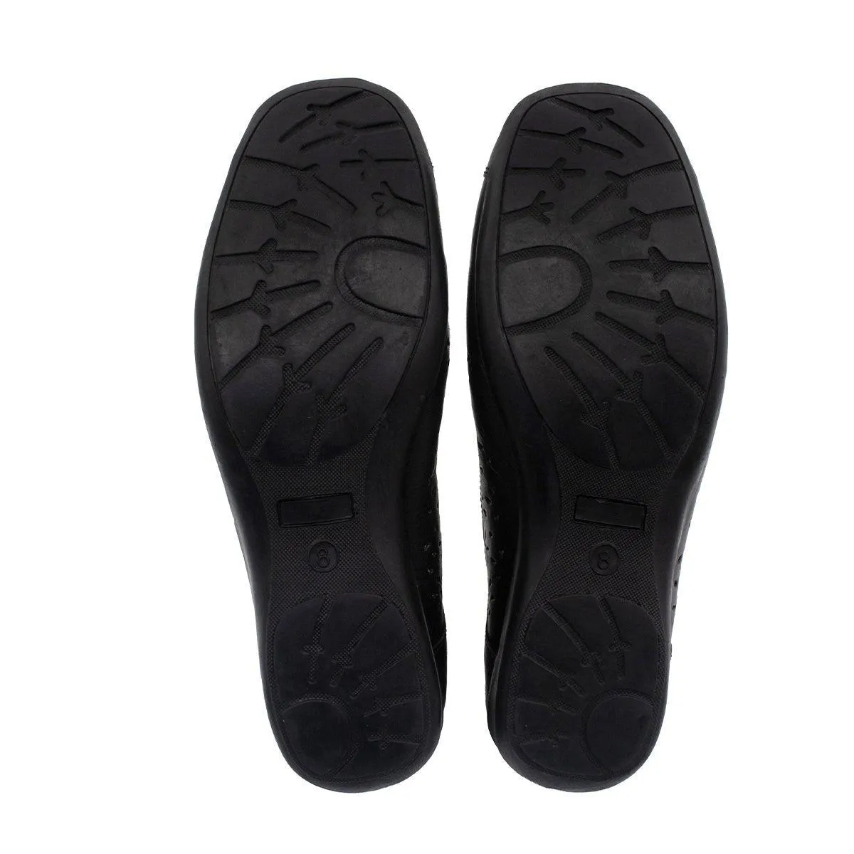 I Love Comfort Casual Ballerinas Leather Black Colour For Women