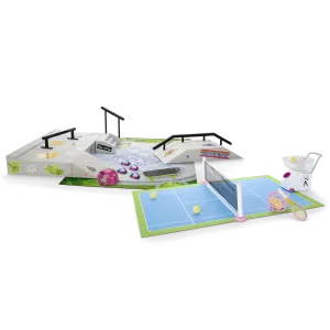 Isabel™ & Nicki's™ 2-in-1 Tennis Court & Skate Spot for 18-inch Dolls (Historical Characters)