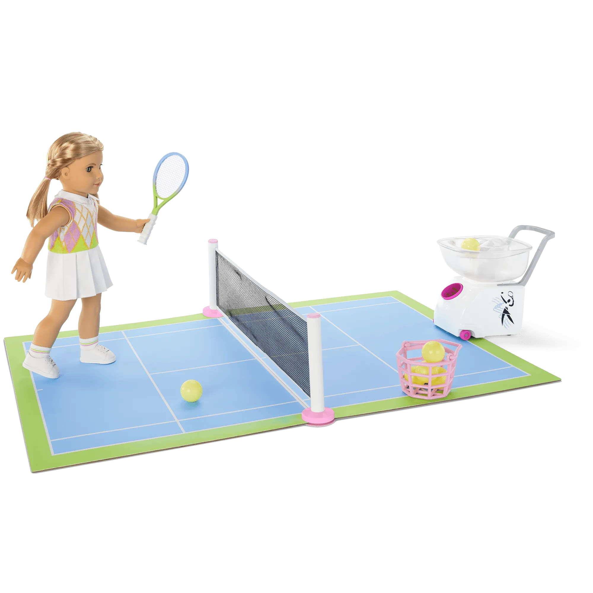 Isabel™ & Nicki's™ 2-in-1 Tennis Court & Skate Spot for 18-inch Dolls (Historical Characters)