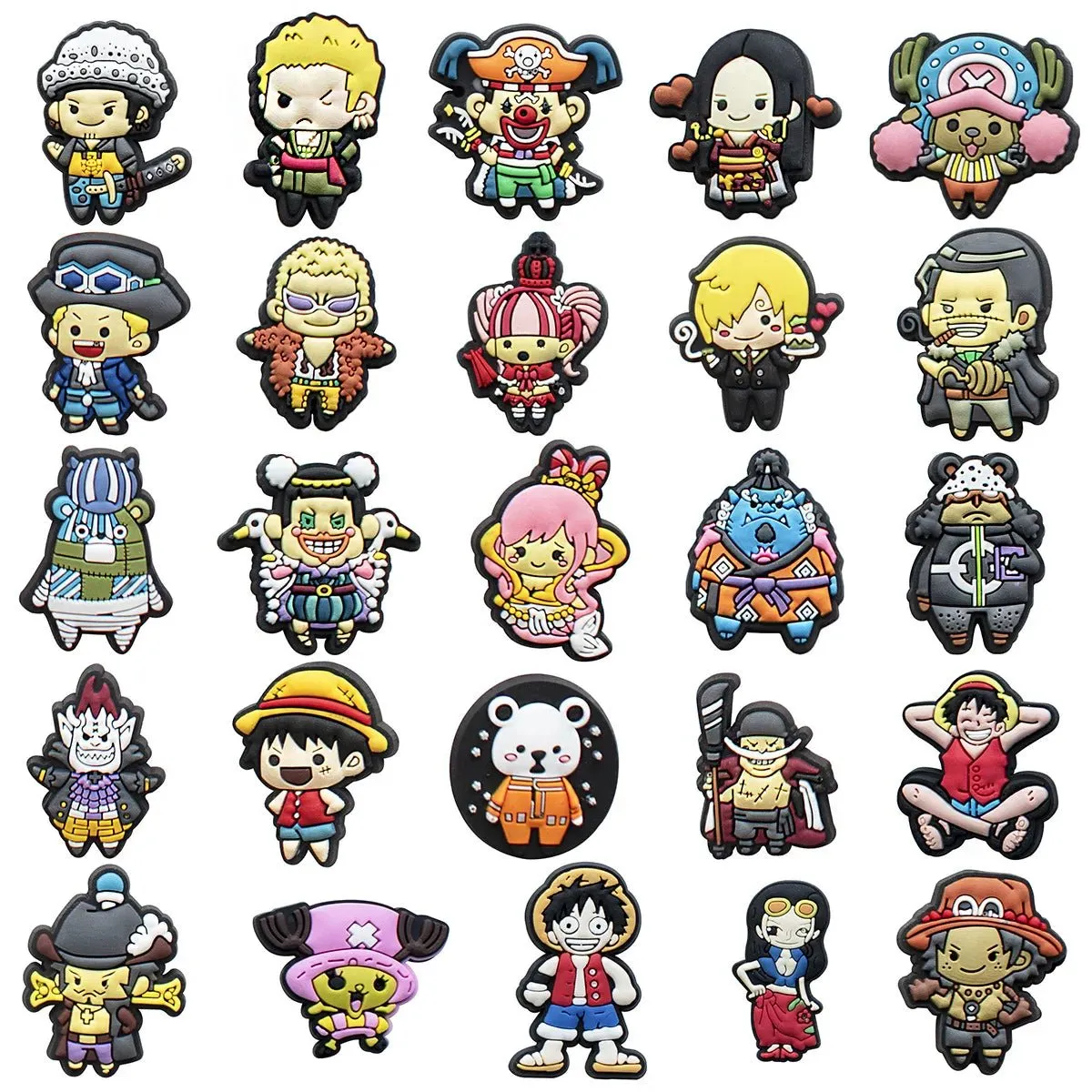 Japanese Anime One Piece Shoe Charms Cartoon Shoe accessories