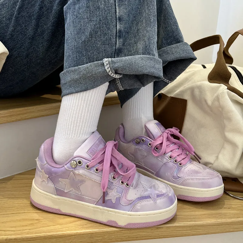 JOSKAA 2024 Purple Star Casual Sneakers