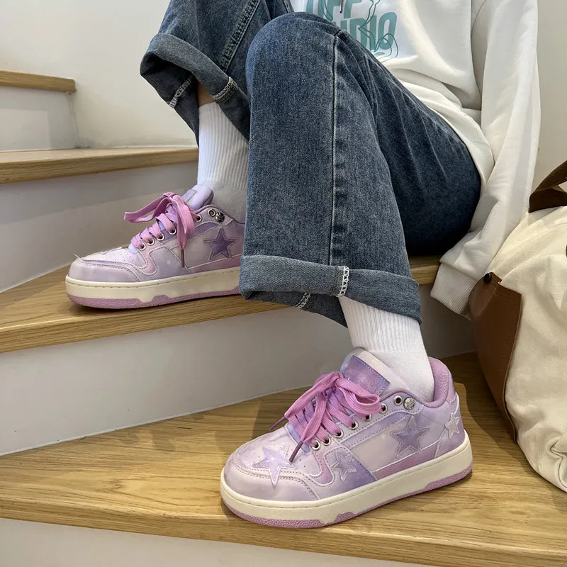 JOSKAA 2024 Purple Star Casual Sneakers