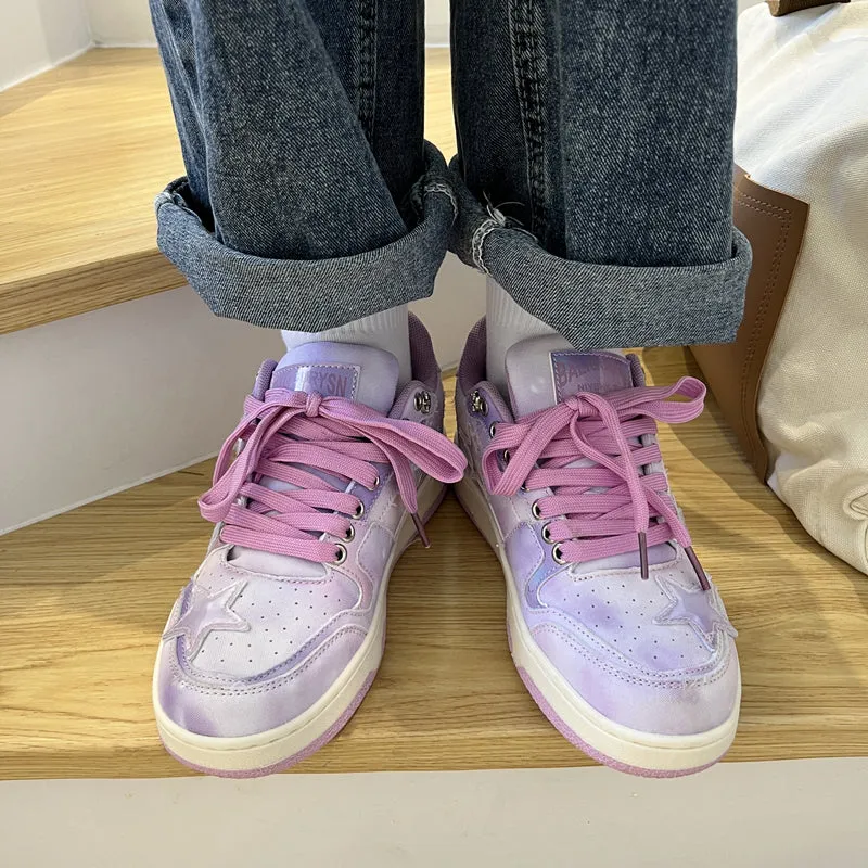 JOSKAA 2024 Purple Star Casual Sneakers