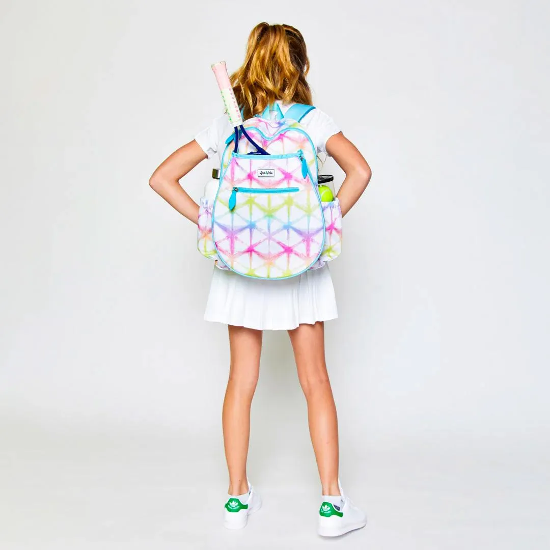 Junior's Love Tennis Backpack Rainbow Shibori