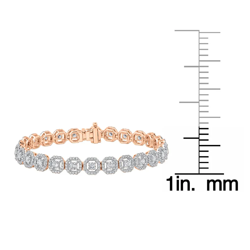 KATARINA 4 7/8 cttw Prong Set Lab Grown Diamond Tennis Bracelet in 14K Gold