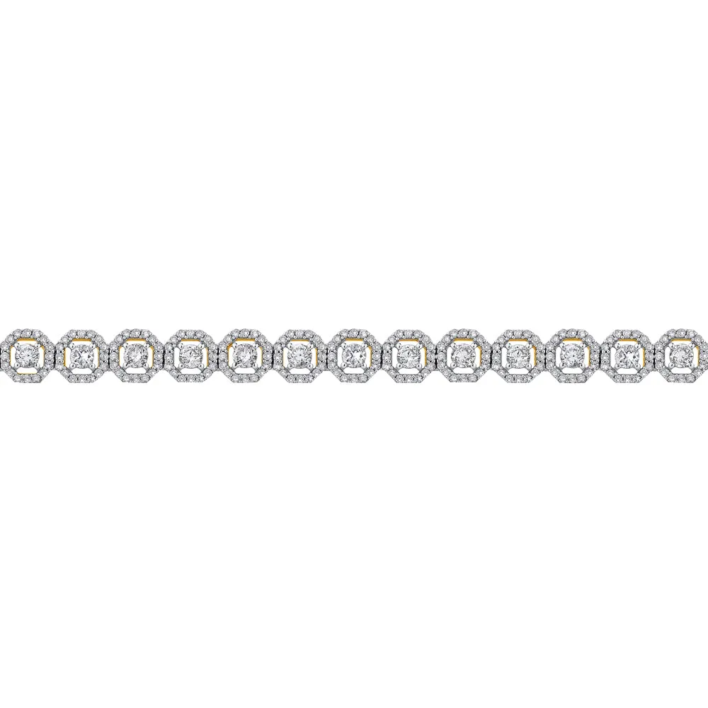 KATARINA 4 7/8 cttw Prong Set Lab Grown Diamond Tennis Bracelet in 14K Gold