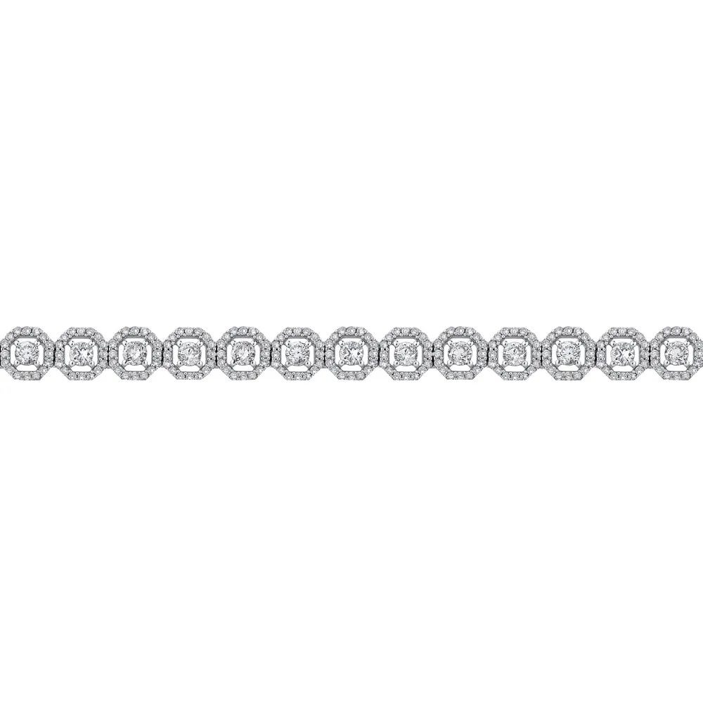 KATARINA 4 7/8 cttw Prong Set Lab Grown Diamond Tennis Bracelet in 14K Gold