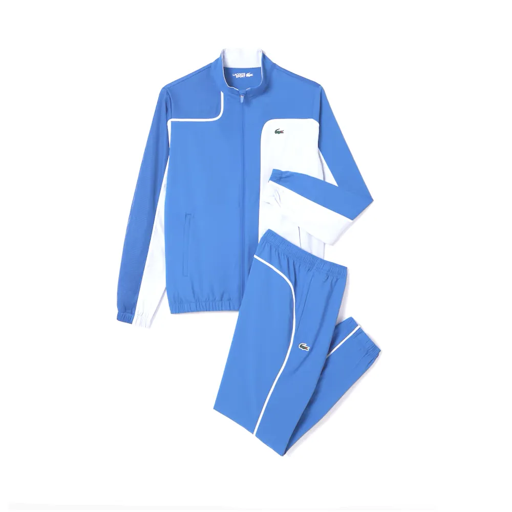 Lacoste Colorblock Tennis Sweatsuit (Men's) - Blue/Light Blue