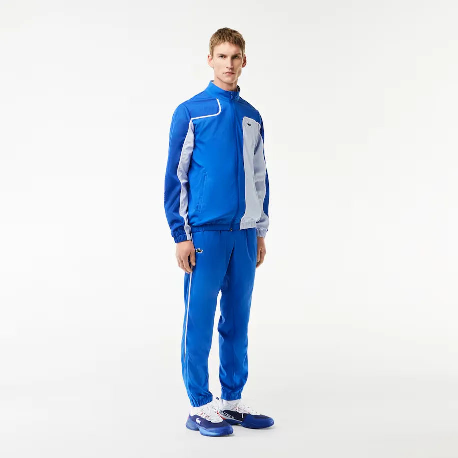 Lacoste Colorblock Tennis Sweatsuit (Men's) - Blue/Light Blue