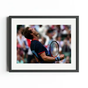 London 2012 Andy Murray Celebrates Art Print