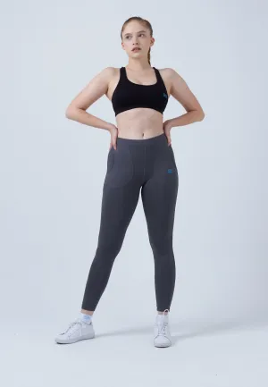 Long Tennis Leggings with pockets, grey