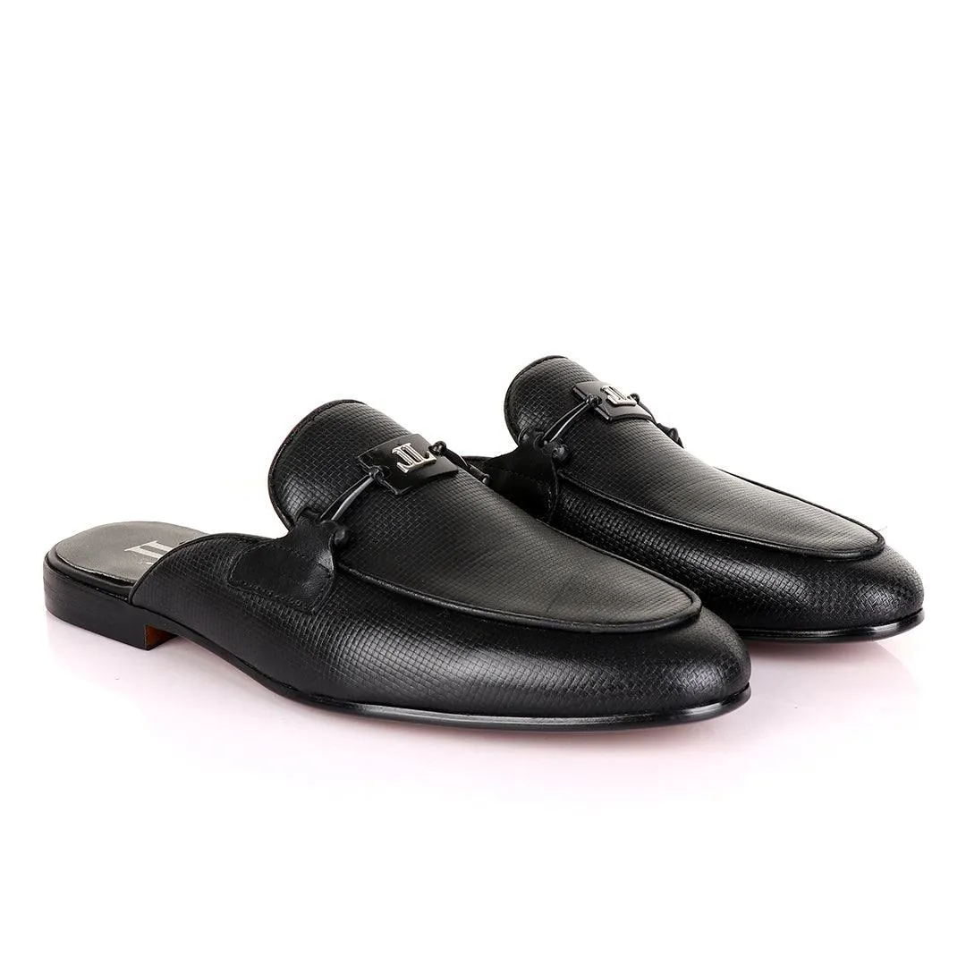 LoriBlu Classic Mole Black Half Leather Shoe