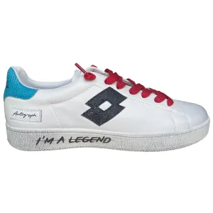 Lotto Leggenda scarpa sneakers da uomo in pelle Autograph Legend 219568 AJW bianco-nero-blu