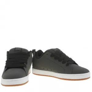 Mens DC Court Graffik Skateboard-Casual Trainers Grey-Black - UK 11 (RRP: £65)