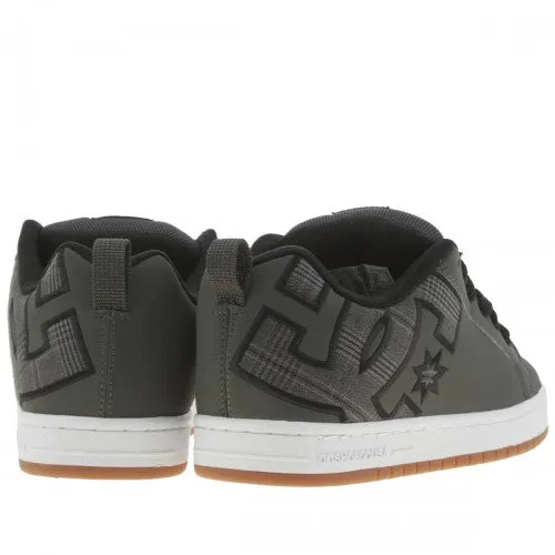 Mens DC Court Graffik Skateboard-Casual Trainers Grey-Black - UK 11 (RRP: £65)